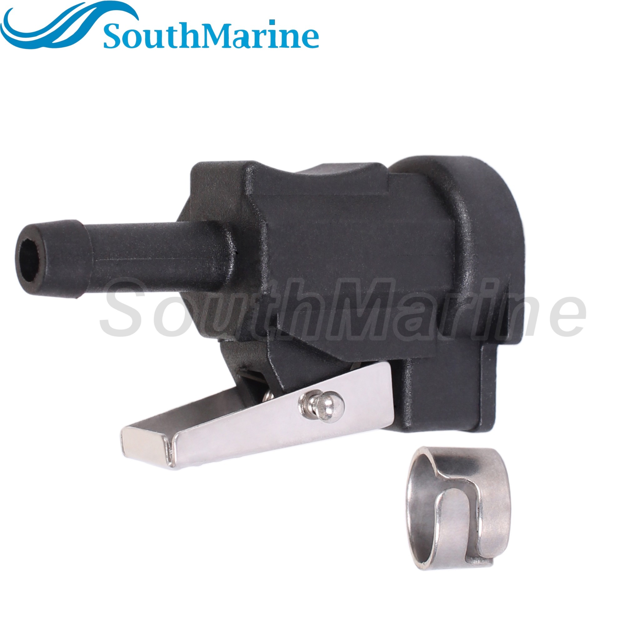 Boat Engine 22-14213M 14213Q 14213K 18-8075 Fuel Line Connector 1/4"/6mm Clip Style for Mercury Quicksilver Mariner 9.9HP-55HP