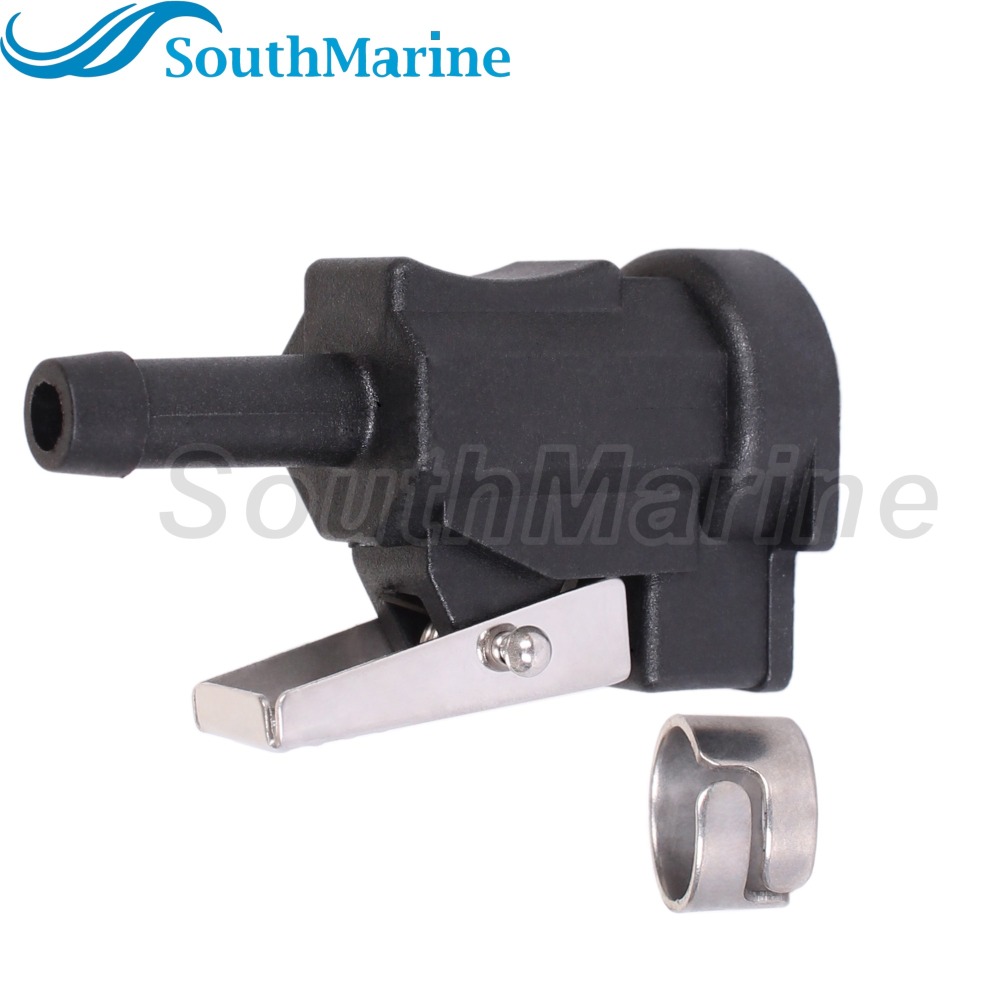 Boat Engine 22-14213M 14213Q 14213K 18-8075 Fuel Line Connector 1/4"/6mm Clip Style for Mercury Quicksilver Mariner 9.9HP-55HP