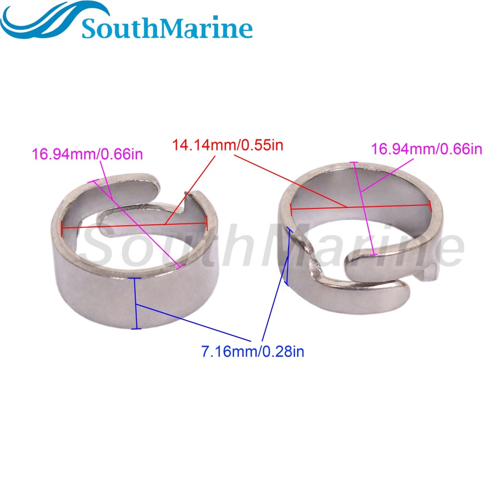 Boat Motor 6E5-24351-00 6E5-24351-01 6E5-24351-51 Band Clamps for Yamaha Outboard Engine Fuel Line Connector, 8mm/5/16inch