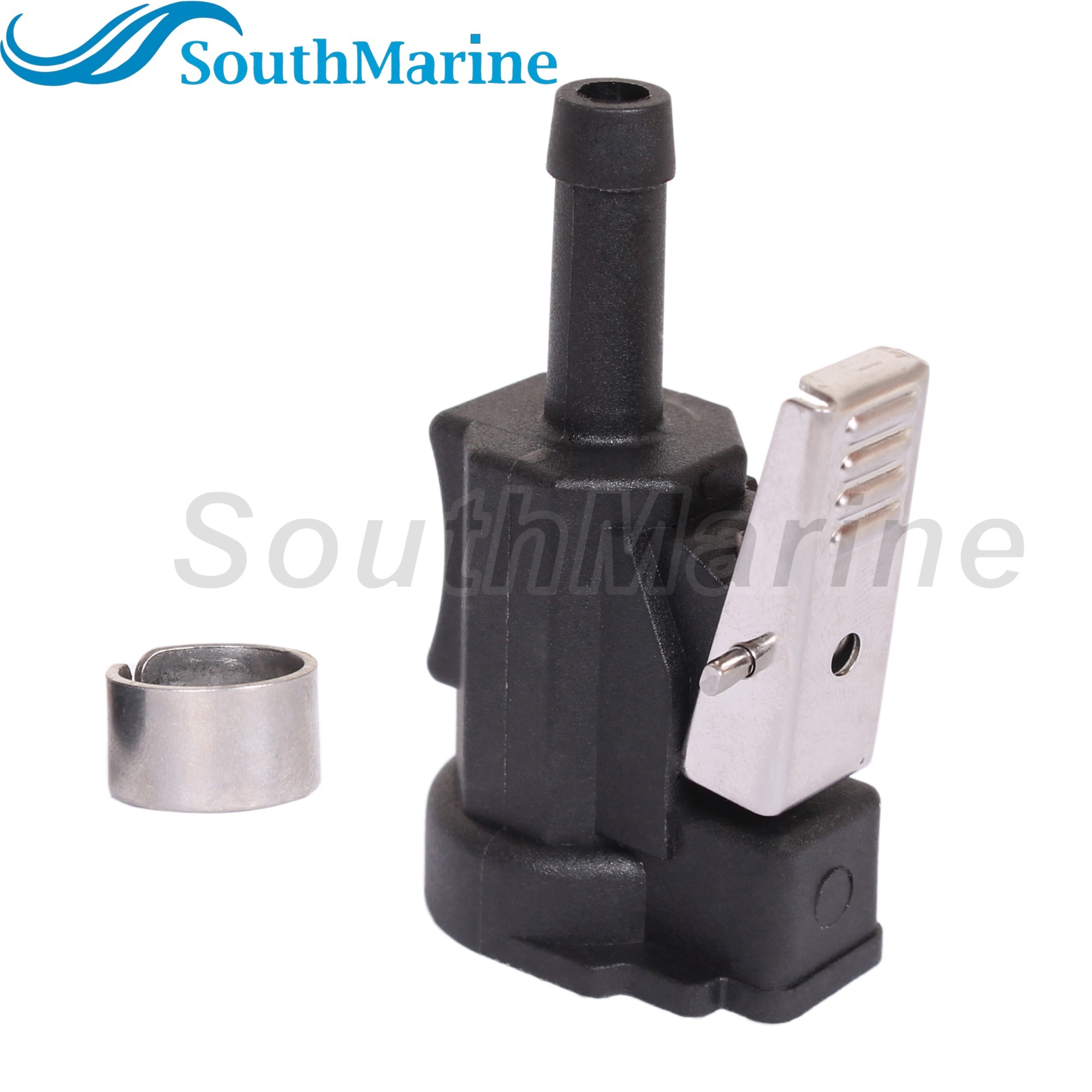 Boat Engine 22-14213M 14213Q 14213K 18-8075 Fuel Line Connector 1/4"/6mm Clip Style for Mercury Quicksilver Mariner 9.9HP-55HP