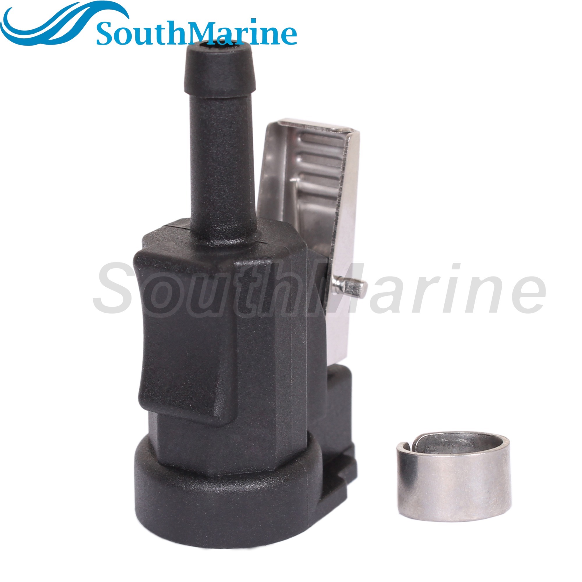Boat Engine 22-14213M 14213Q 14213K 18-8075 Fuel Line Connector 1/4"/6mm Clip Style for Mercury Quicksilver Mariner 9.9HP-55HP