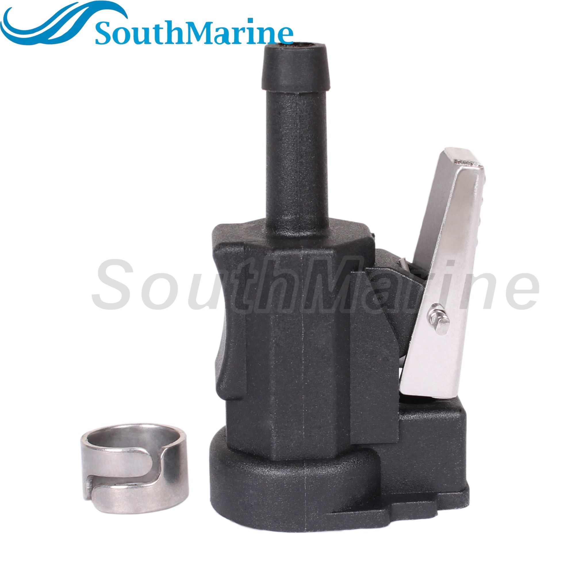 Boat Engine 22-14213M 14213Q 14213K 18-8075 Fuel Line Connector 1/4"/6mm Clip Style for Mercury Quicksilver Mariner 9.9HP-55HP