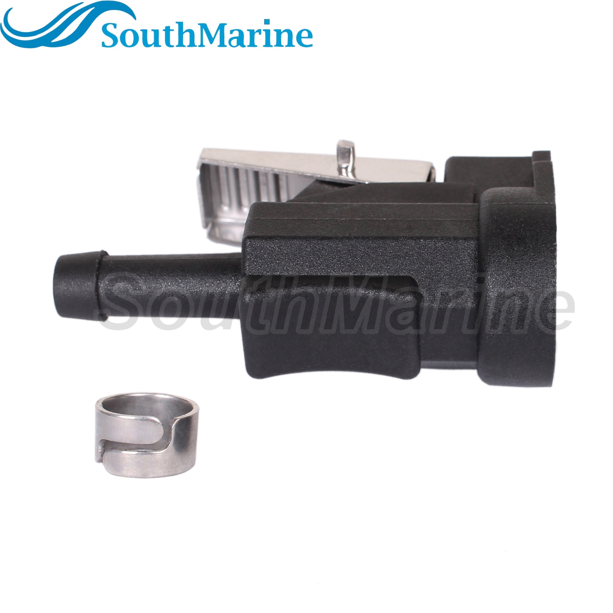 Boat Engine 22-14213M 14213Q 14213K 18-8075 Fuel Line Connector 1/4"/6mm Clip Style for Mercury Quicksilver Mariner 9.9HP-55HP