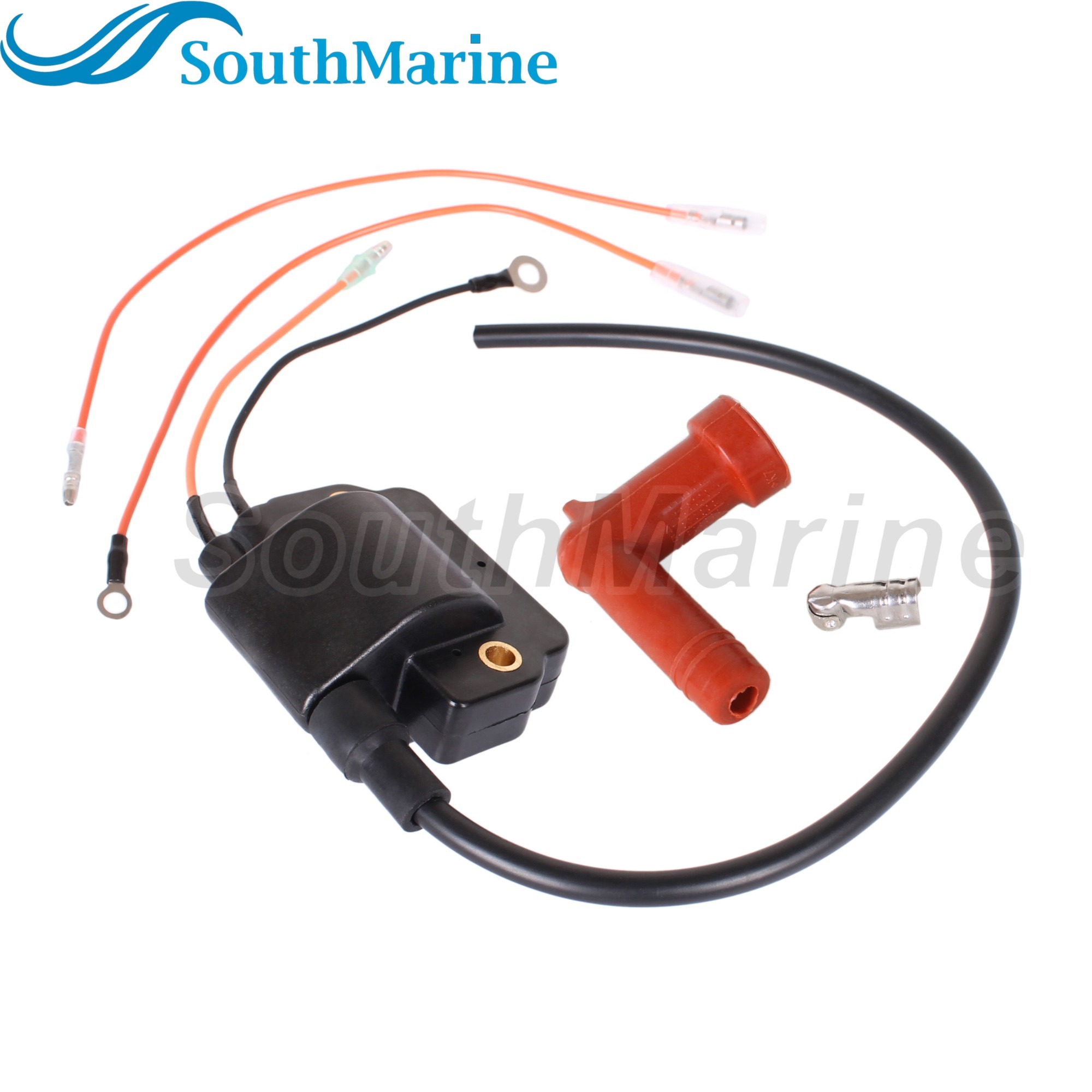Outboard Engine 697-85570-10 697-85570-11 187-9711 Ignition Coil Assembly for Yamaha Boat Motor 55HP 90HP 2 Cyl 3 Cyl
