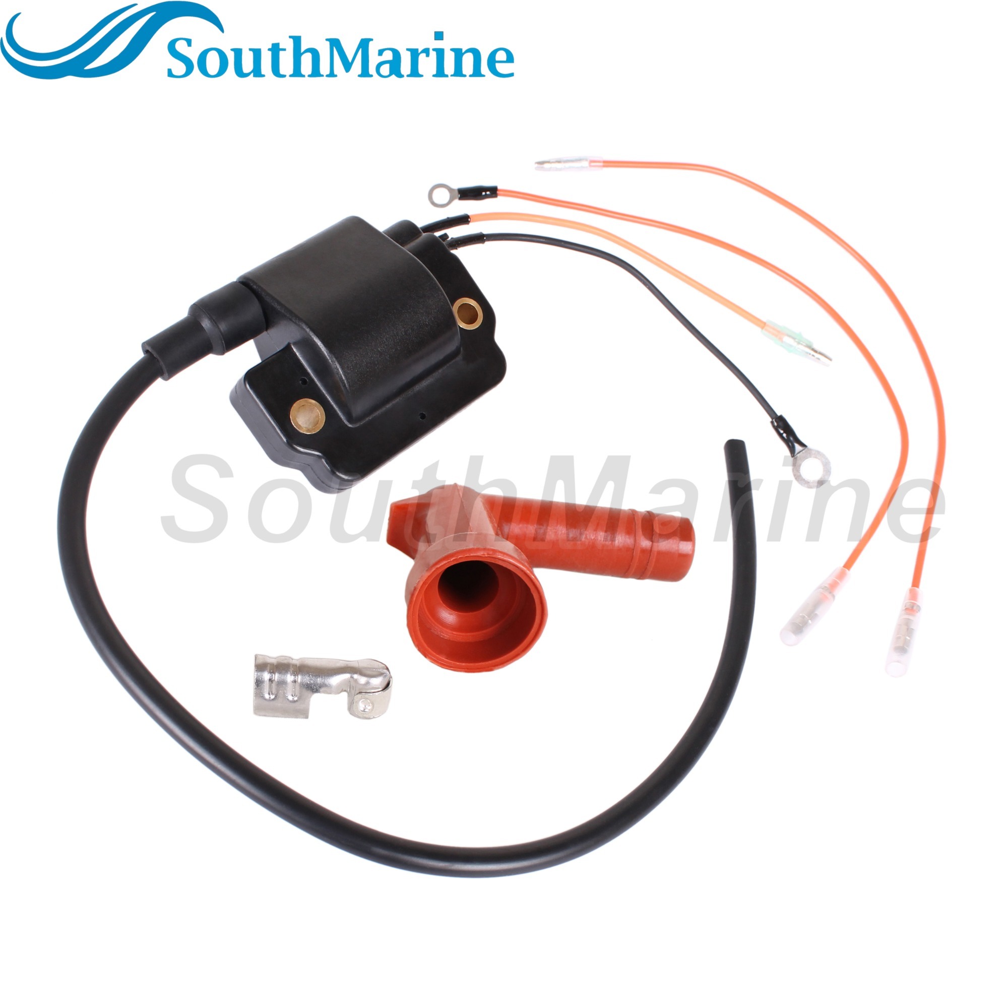 Outboard Engine 697-85570-10 697-85570-11 187-9711 Ignition Coil Assembly for Yamaha Boat Motor 55HP 90HP 2 Cyl 3 Cyl