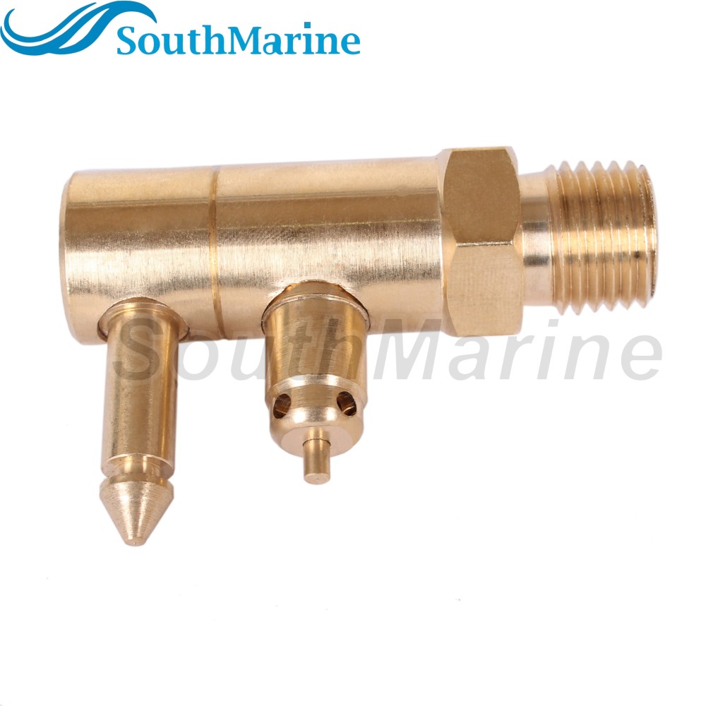 Boat Engine Fuel Line Connector Fitting 8897-6 Brass Quick-Connect Fitting 1/4Inch NPT Male Thread for Yamaha, Tank Side Male