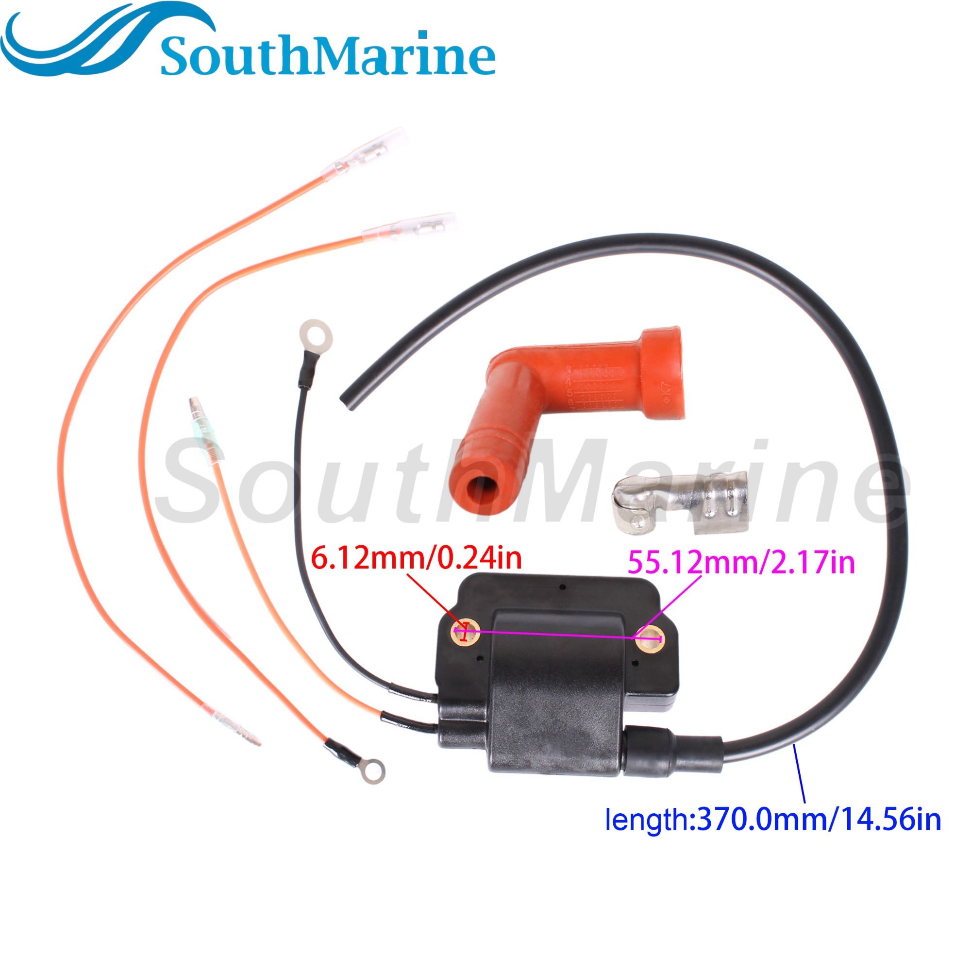 Outboard Engine 697-85570-10 697-85570-11 187-9711 Ignition Coil Assembly for Yamaha Boat Motor 55HP 90HP 2 Cyl 3 Cyl
