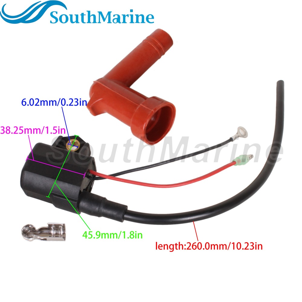 Outboard Engine 6R3-85570-00 6R3-85570-01 187-6391 18-5128 Ignition Coil Assy for Yamaha 115HP 130HP 150HP 175HP 200HP 225HP V4 V6