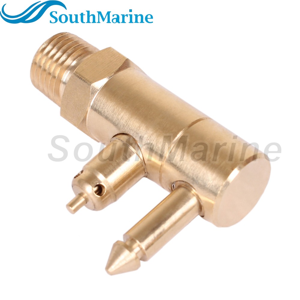 Boat Engine Fuel Line Connector Fitting 8897-6 Brass Quick-Connect Fitting 1/4Inch NPT Male Thread for Yamaha, Tank Side Male