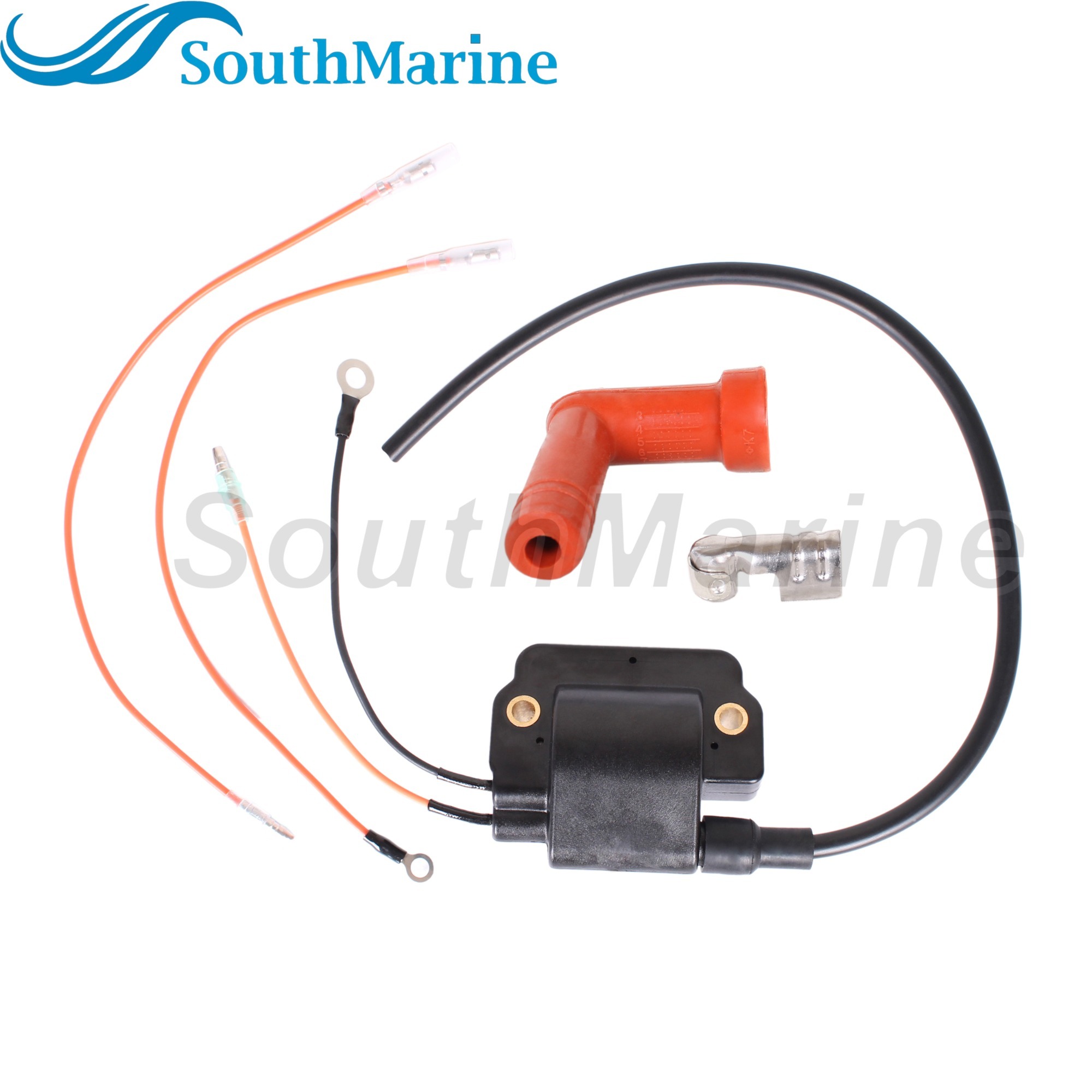 Outboard Engine 697-85570-10 697-85570-11 187-9711 Ignition Coil Assembly for Yamaha Boat Motor 55HP 90HP 2 Cyl 3 Cyl