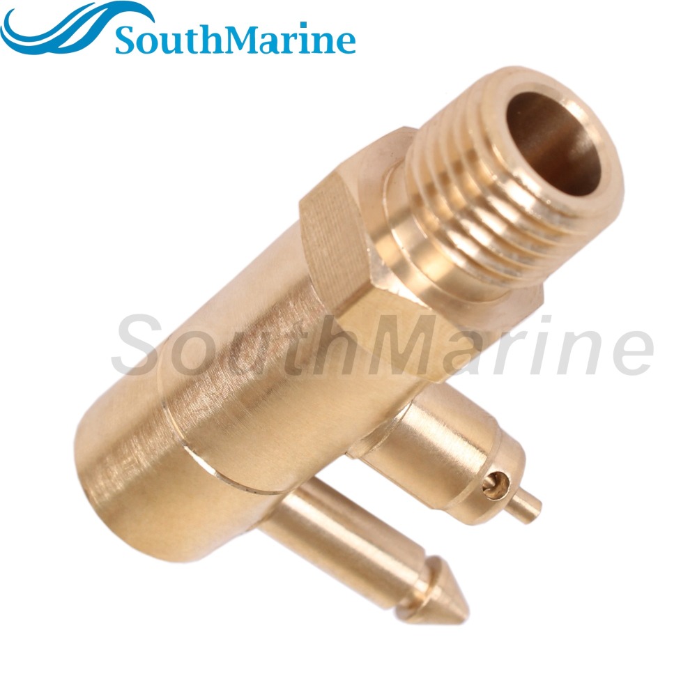 Boat Engine Fuel Line Connector Fitting 8897-6 Brass Quick-Connect Fitting 1/4Inch NPT Male Thread for Yamaha, Tank Side Male