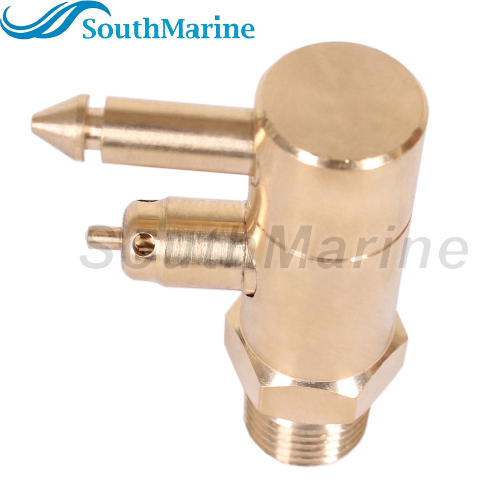 Boat Engine Fuel Line Connector Fitting 8897-6 Brass Quick-Connect Fitting 1/4Inch NPT Male Thread for Yamaha, Tank Side Male