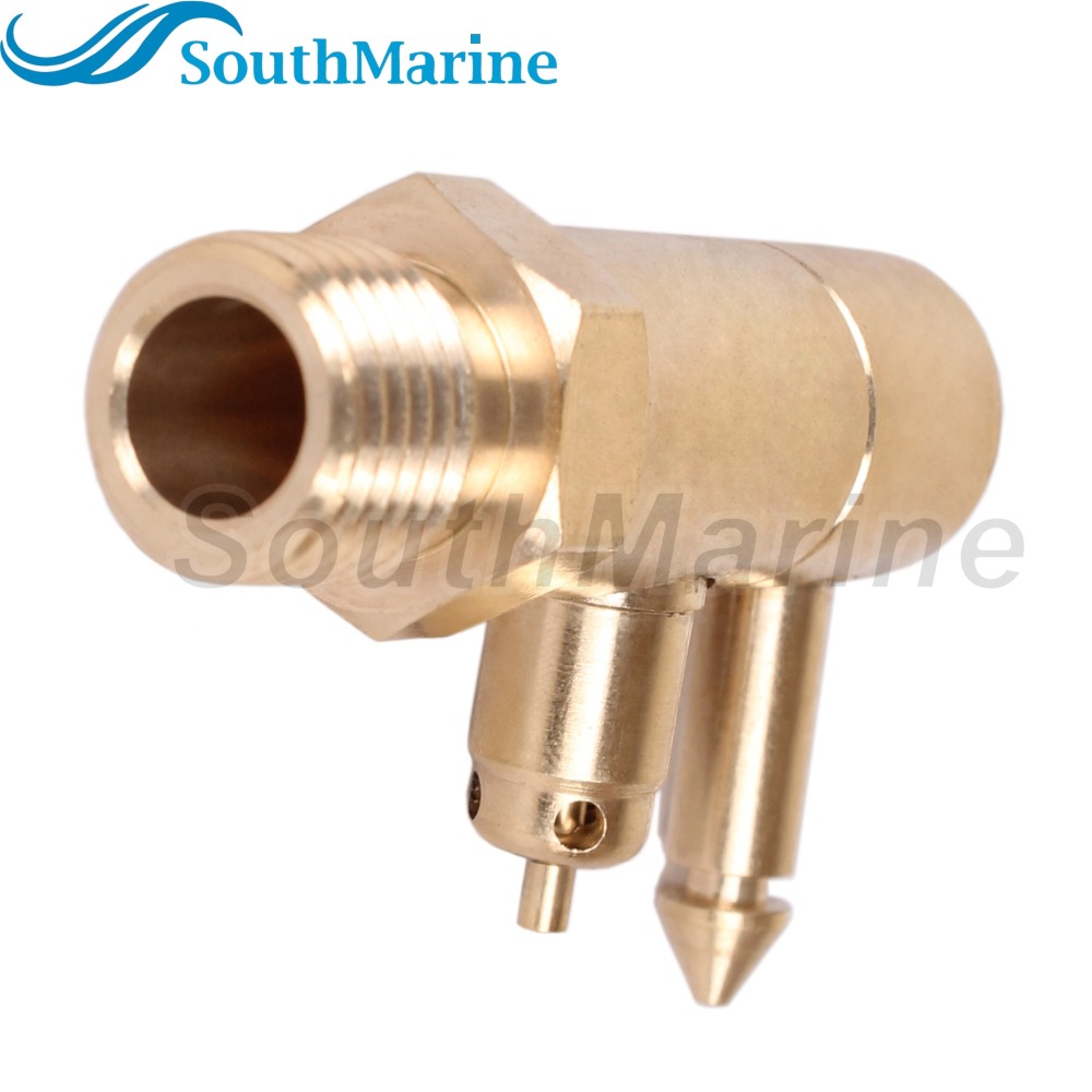 Boat Engine Fuel Line Connector Fitting 8897-6 Brass Quick-Connect Fitting 1/4Inch NPT Male Thread for Yamaha, Tank Side Male