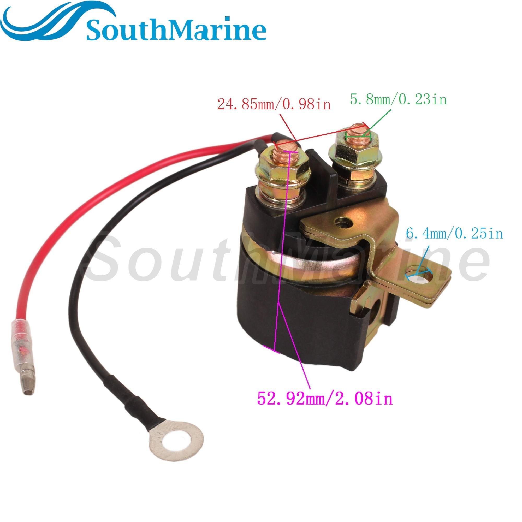 Boat Engine 688-81950-00/01/02/03 688-81950-10 688-81941-00 18-5879 Starter Relay / Solenoid Switch for Yamaha 40HP-90HP