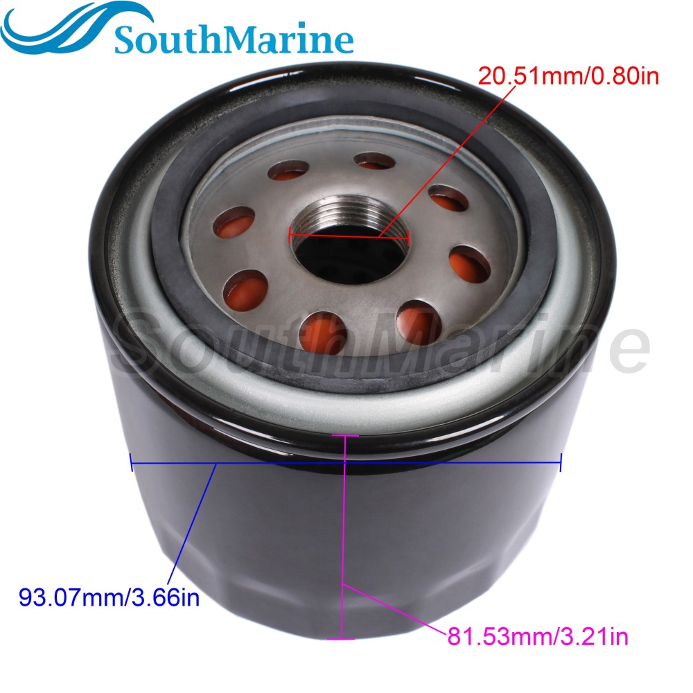 Boat Motor 35-877761K01 35-877761Q01 18-7758 Element Assy of Oil Cleaner / Oil Filter for Mercury Mercruiser Mariner 75HP-150HP