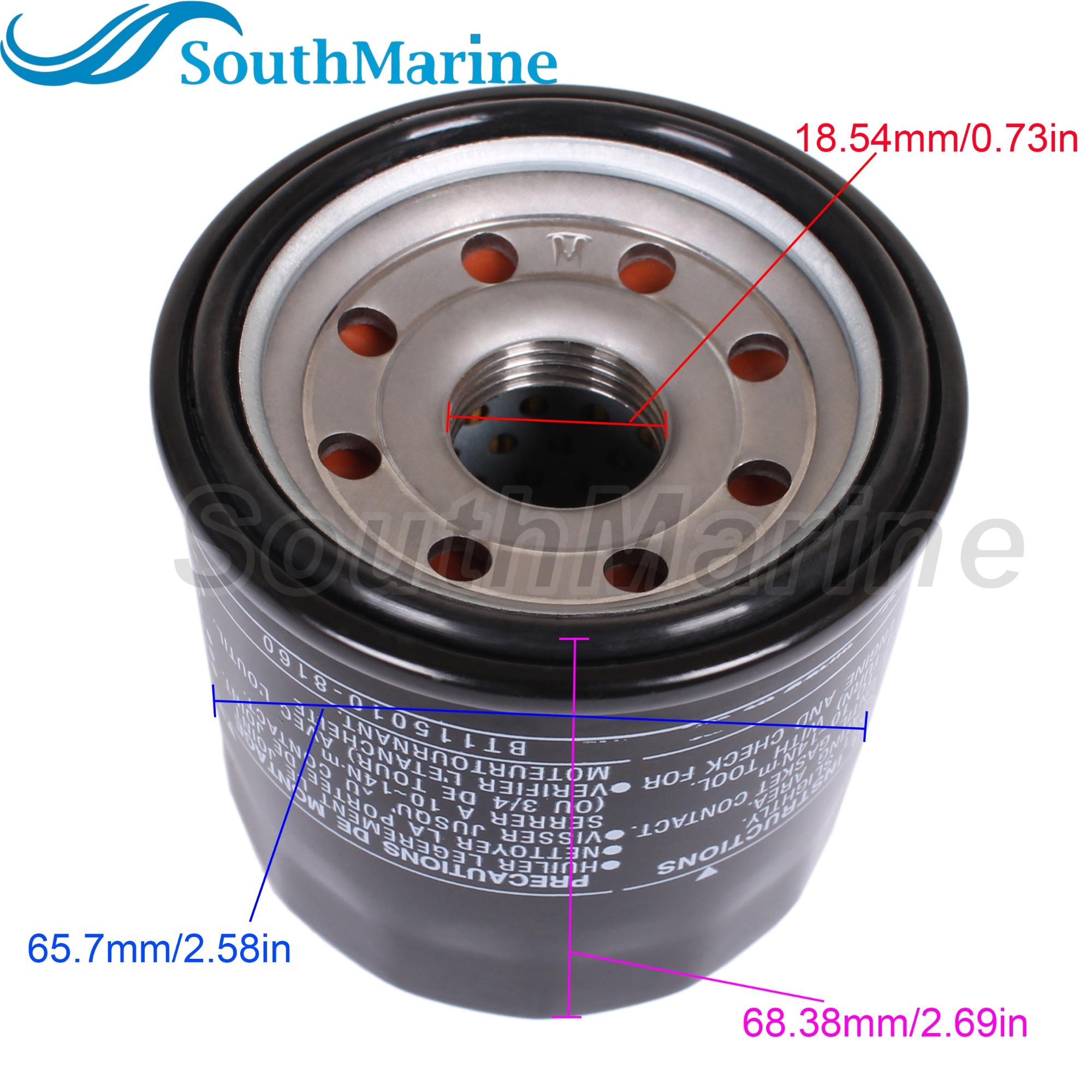 15400-ZZ3-003/PFB-014 Oil Filter for Honda GCV530 ES6500 H4518H/ 35-822626Q1 8M0154778 8M0162832 18-7913 for Mercury 8HP-30HP