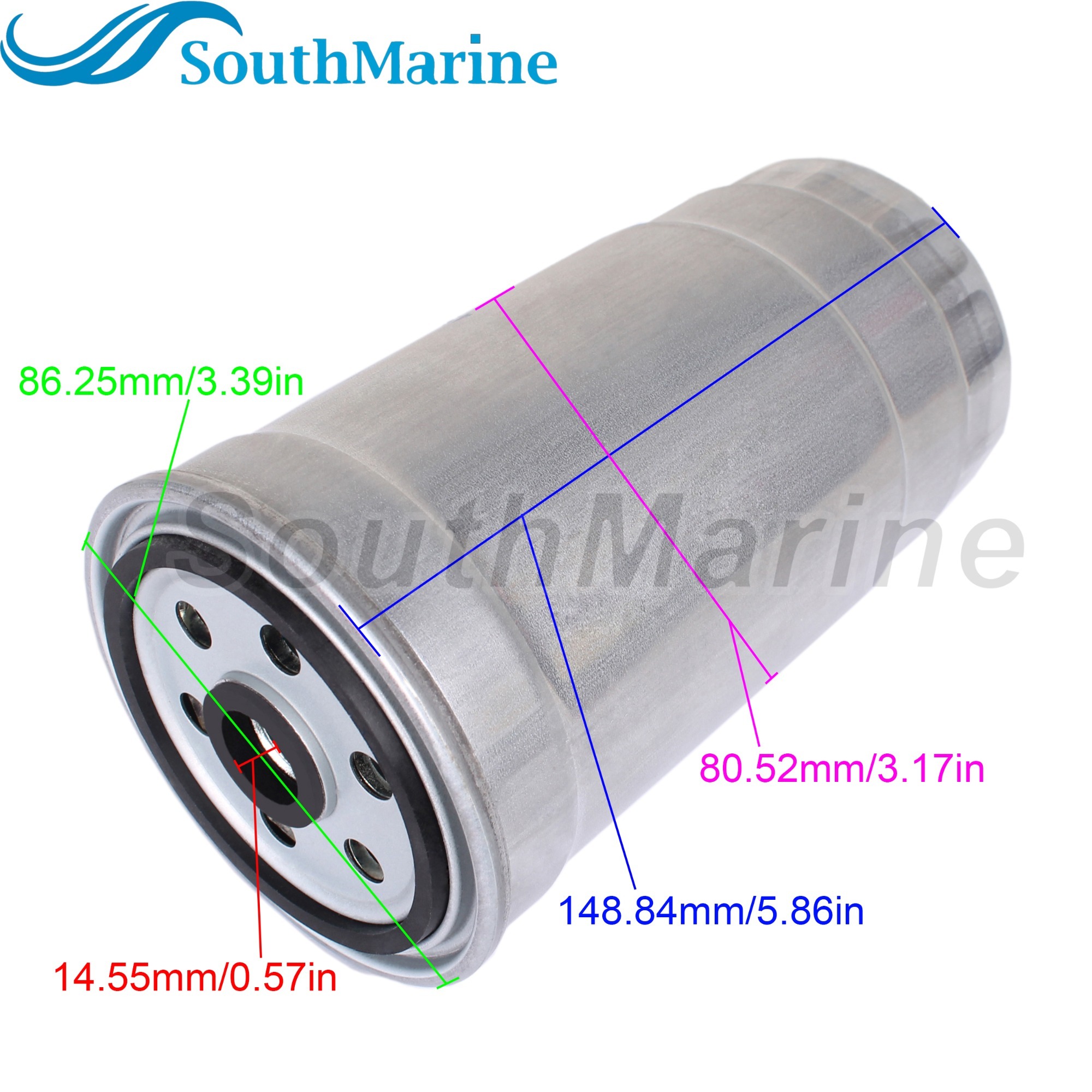 Boat Motor 35-879172104 45312013F 52129238AA Fuel Filter for Mercury Mercruiser Quicksilver Mariner 2.0L 2.8L 4.2L Diesel