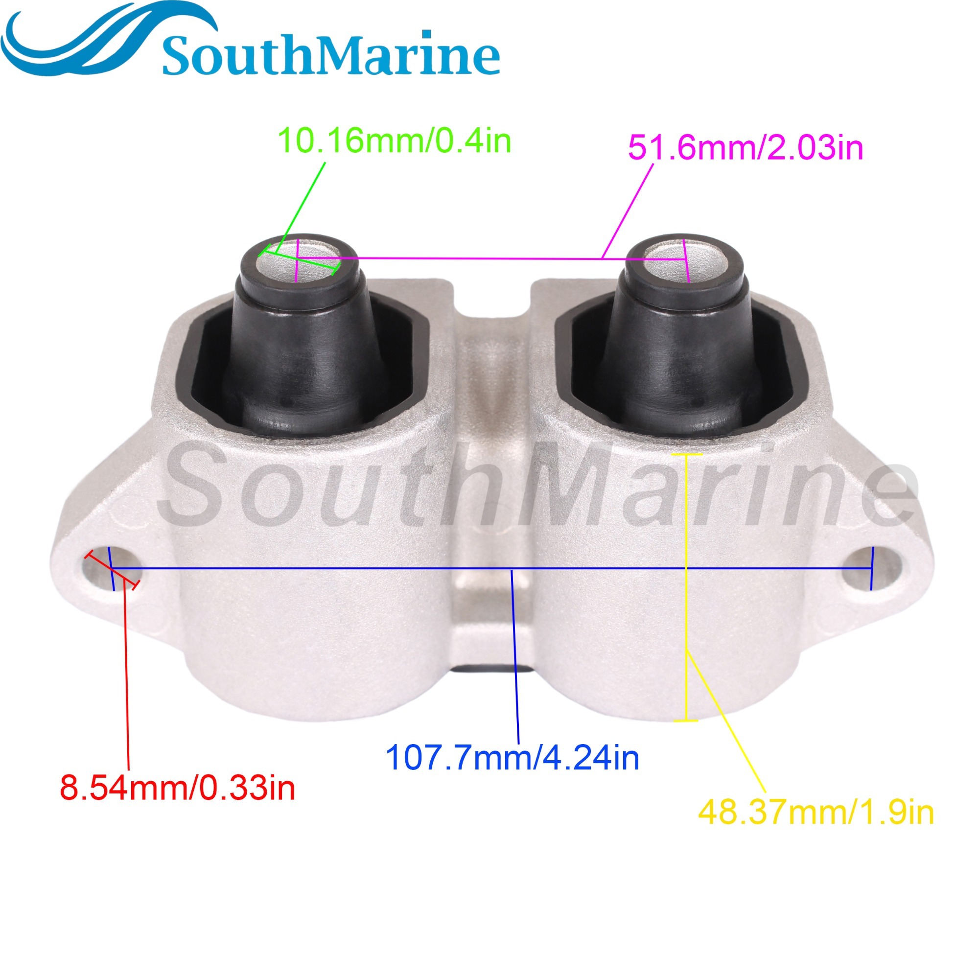 Boat Motor 6AH-44514-00-00/4D/94 F20-02020200 Rubber Mount Damper Upper Side for Yamaha Parsun HDX 15HP 20HP Shock Absorber