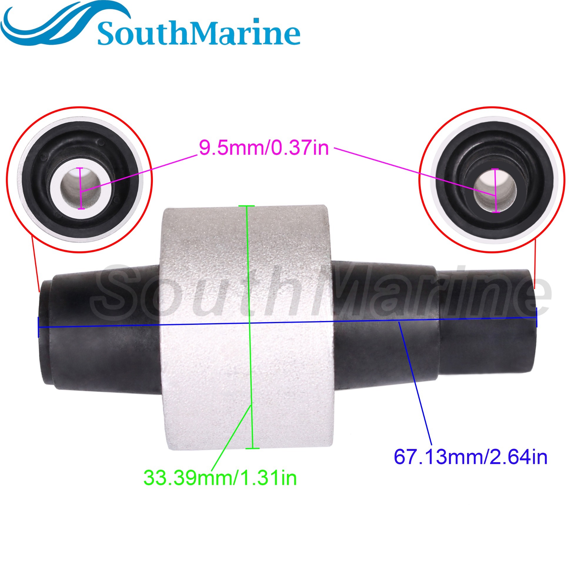 Boat Motor 679-44514-00-94 T36-02010100 Rubber Mount Damper Upper Side for Yamaha Parsun HDX Makara 40HP 50HP C40 CV40