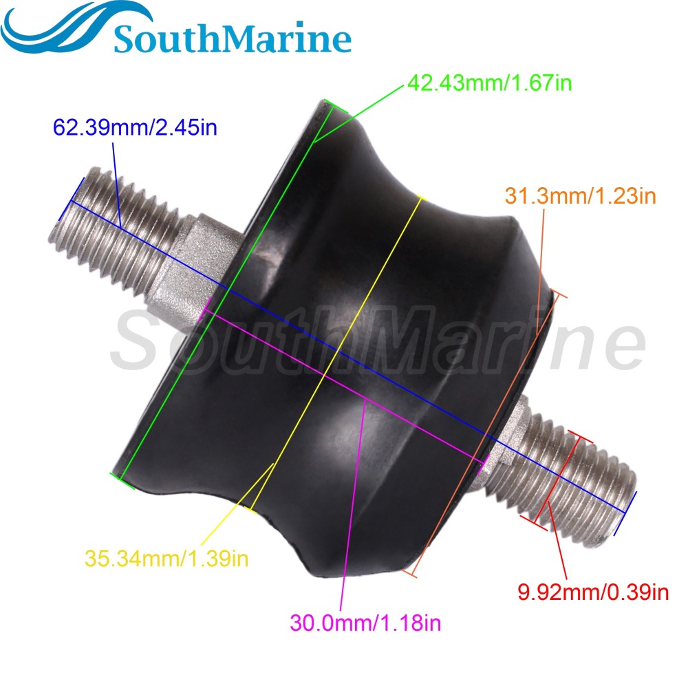 Boat Motor 664-44514-00-94/5B/64 T20-00000100 Rubber Mount Damper Upper for Yamaha Parsun Powertec 20HP 25HP 30HP Absorber