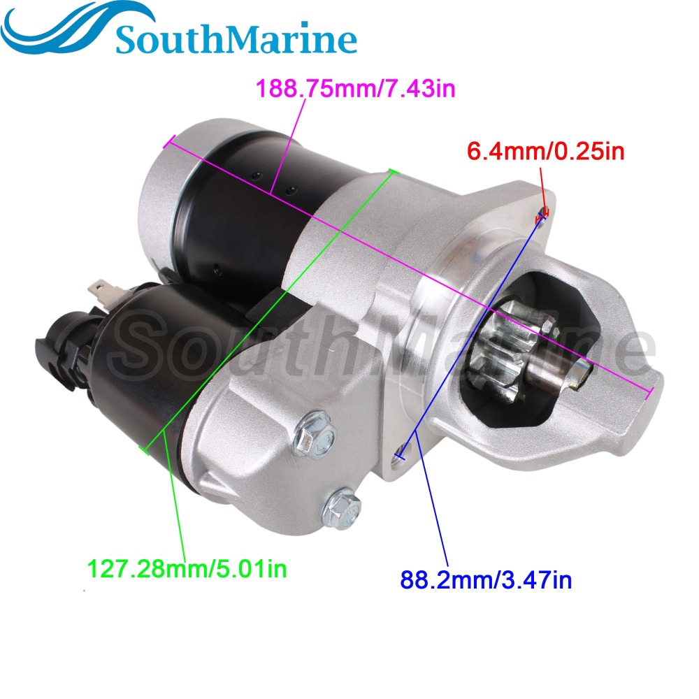 Boat Motor 31100-93J00 31100-96J00/96J01/96J02 18-6941 Starter Motor for Suzuki 150HP-250HP, S114-868A S114-868B for Hitachi