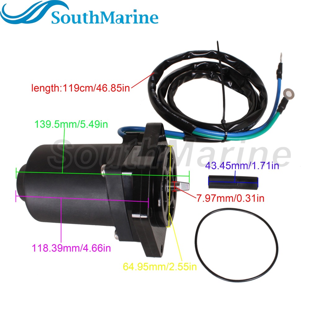 Boat Motor 6D8-43880-00 6D8-43880-01 09 Tilt Trim Motor for Yamaha 75HP 90HP F75LA F75TLR F90JA F90LA F90TJR F90TLR F90TXR F90XA