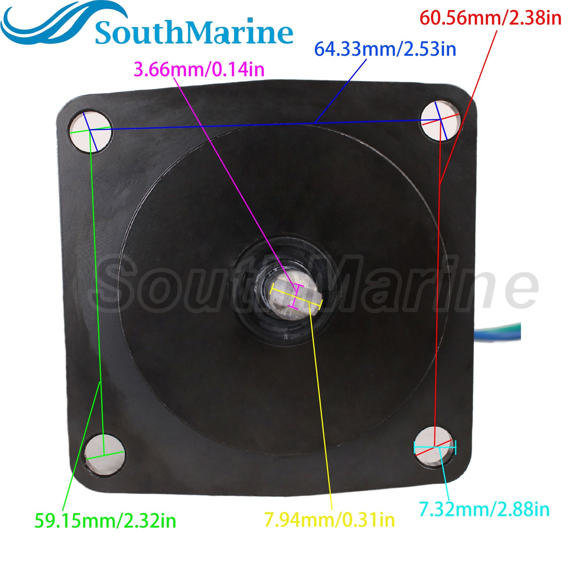 Boat Motor 67F-43880-00 18-6787 6261 Tilt Trim Motor for Yamaha F75 F80 F90 F100, fit API PT615NM, fit Arrowhead TRM0087