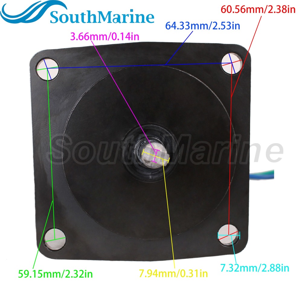 Boat Motor 67F-43880-00 18-6787 6261 Tilt Trim Motor for Yamaha F75 F80 F90 F100, fit API PT615NM, fit Arrowhead TRM0087