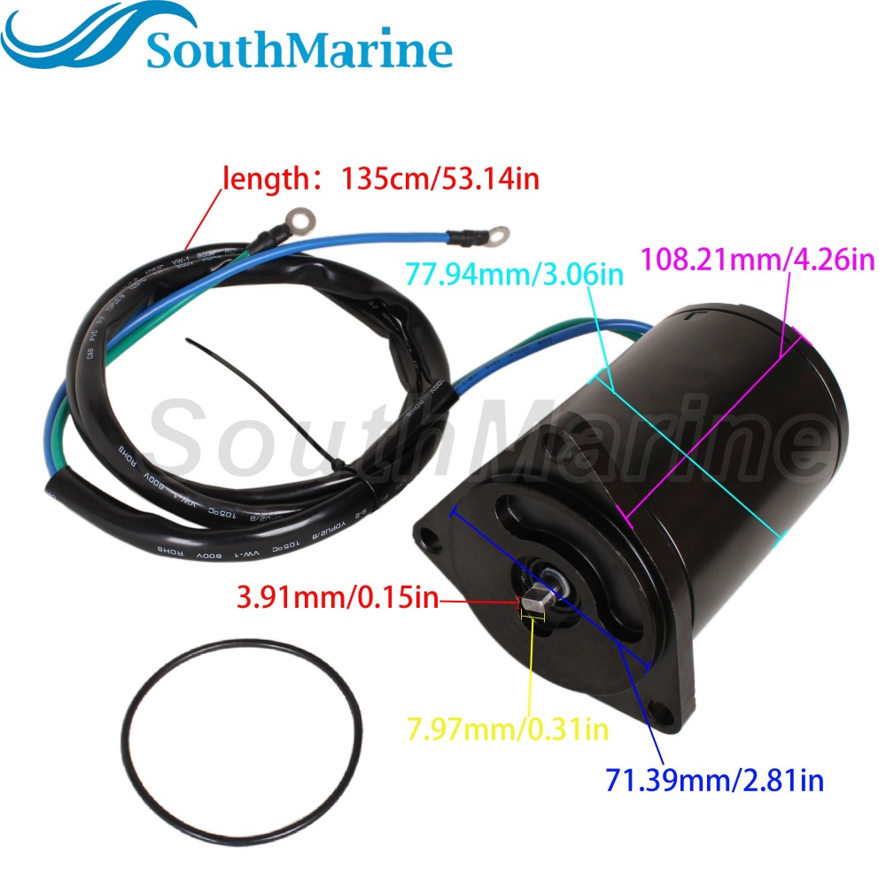 Boat Motor 69J-43880-00 01 60V-43880-00 TRM0082 Tilt Trim Motor for Yamaha 200HP-300HP, 888645T1 888645T02 for Mercury Mariner
