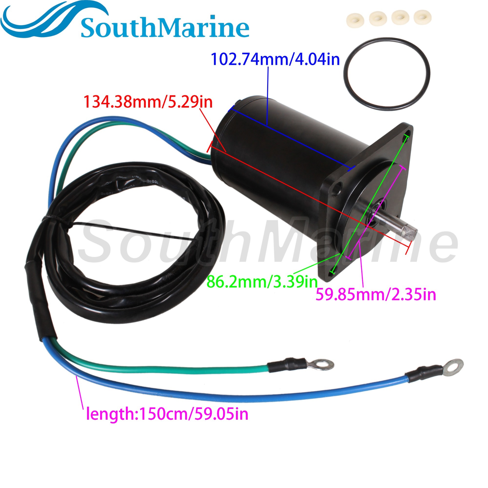 Boat Motor 67F-43880-00 18-6787 6261 Tilt Trim Motor for Yamaha F75 F80 F90 F100, fit API PT615NM, fit Arrowhead TRM0087