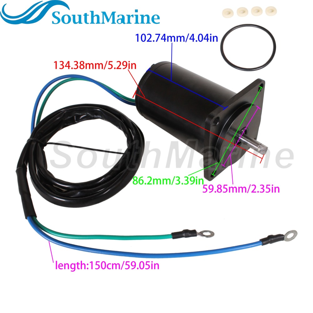 Boat Motor 67F-43880-00 18-6787 6261 Tilt Trim Motor for Yamaha F75 F80 F90 F100, fit API PT615NM, fit Arrowhead TRM0087