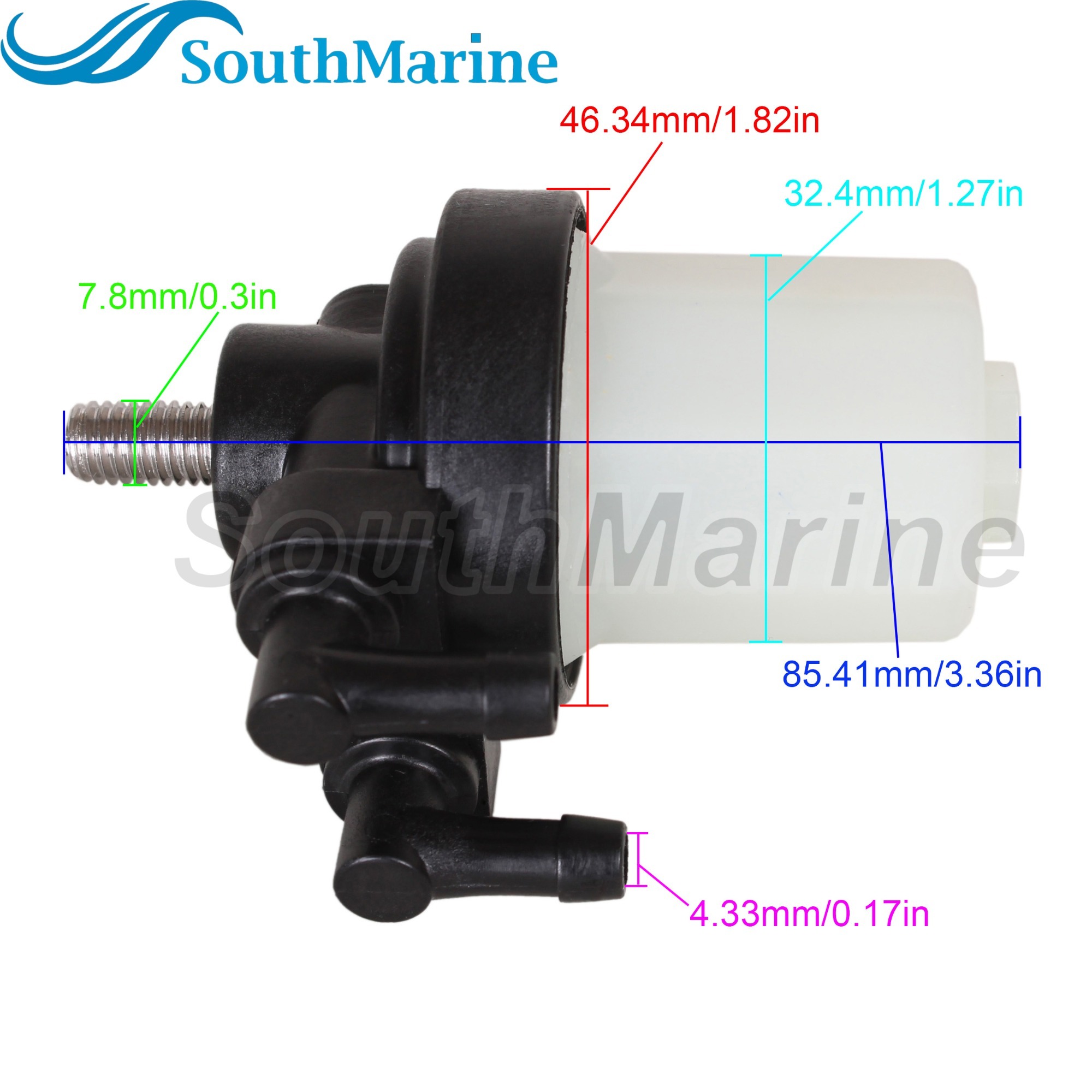 Boat Motor 3B7-02230-0 3AD-02230-0 3AC-02230-0 3B7022300 3AD022300 3AC022300 Fuel Filter Kit for Tohatsu Nissan 9.9HP-70HP