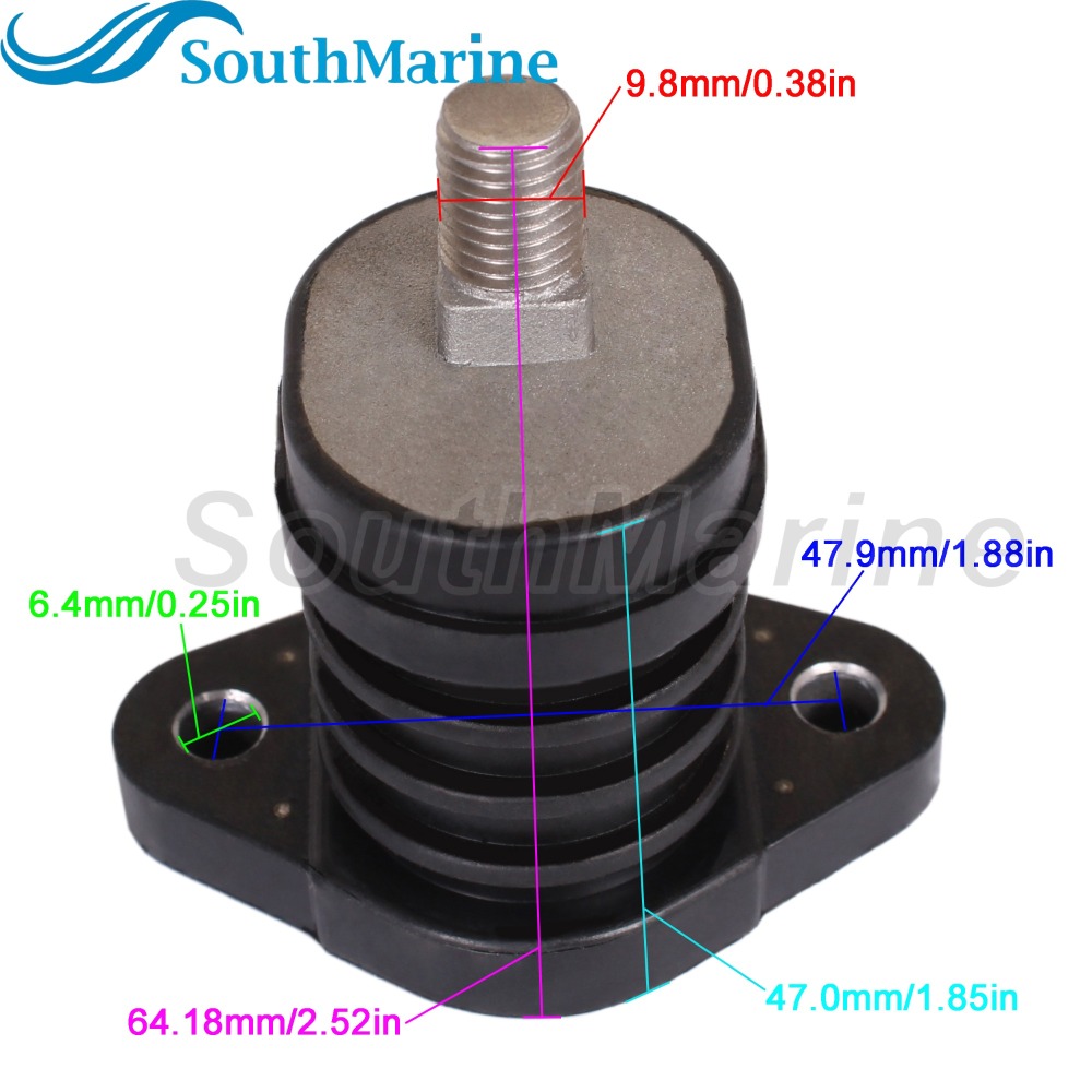 Boat Motor 689-44516-00 T20-01000100 Rubber Mount Damper Upper Side for Yamaha Parsun HDX Makara Powertec 20HP 25HP 30HP C25 C30