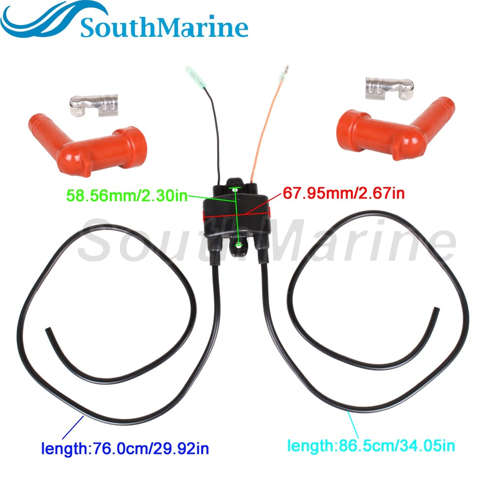 Boat Motor 33410-92L11/92L10/94400/93E00 188-0001 Ignition Coil for Suzuki 9.9HP 15HP 40HP / 3341094400 for Nissan Tohatsu