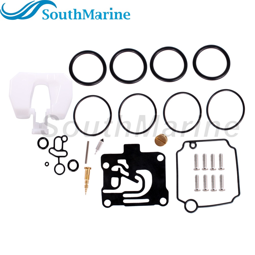 Boat Engine 62Y-W0093-10 62Y-W0093-11 Carburetor Rebuild Repair Kit w/Joint 62Y-13586-30 for Yamaha 50HP T50 F50