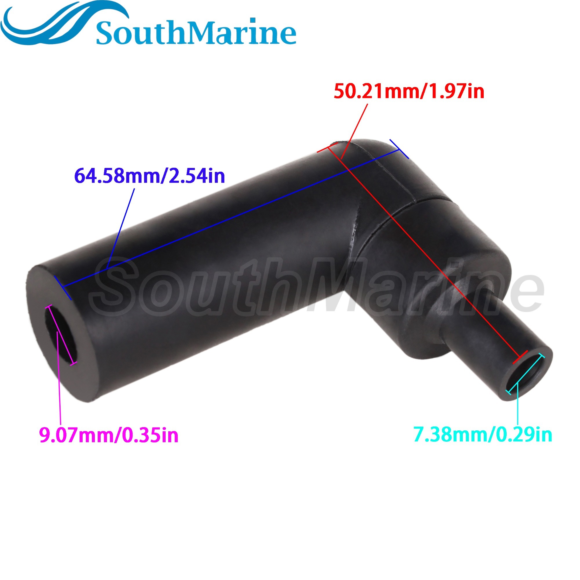 Boat Engine 6G8-82370-30 6G8-82370-31 Spark Plug Cap Cover w/Resistance for Yamaha 9.9HP 15HP 25HP 40HP 60HP
