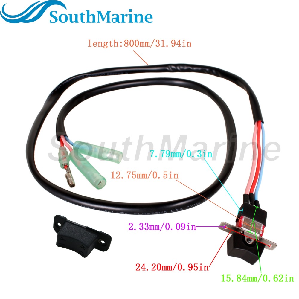 Boat Engine 3A3-72560-0 3A3725600M PTT Switch for Tohatsu Nissan / 5040254 for Evinrude Johnson OMC BRP 8HP 9.8HP 15HP-50HP