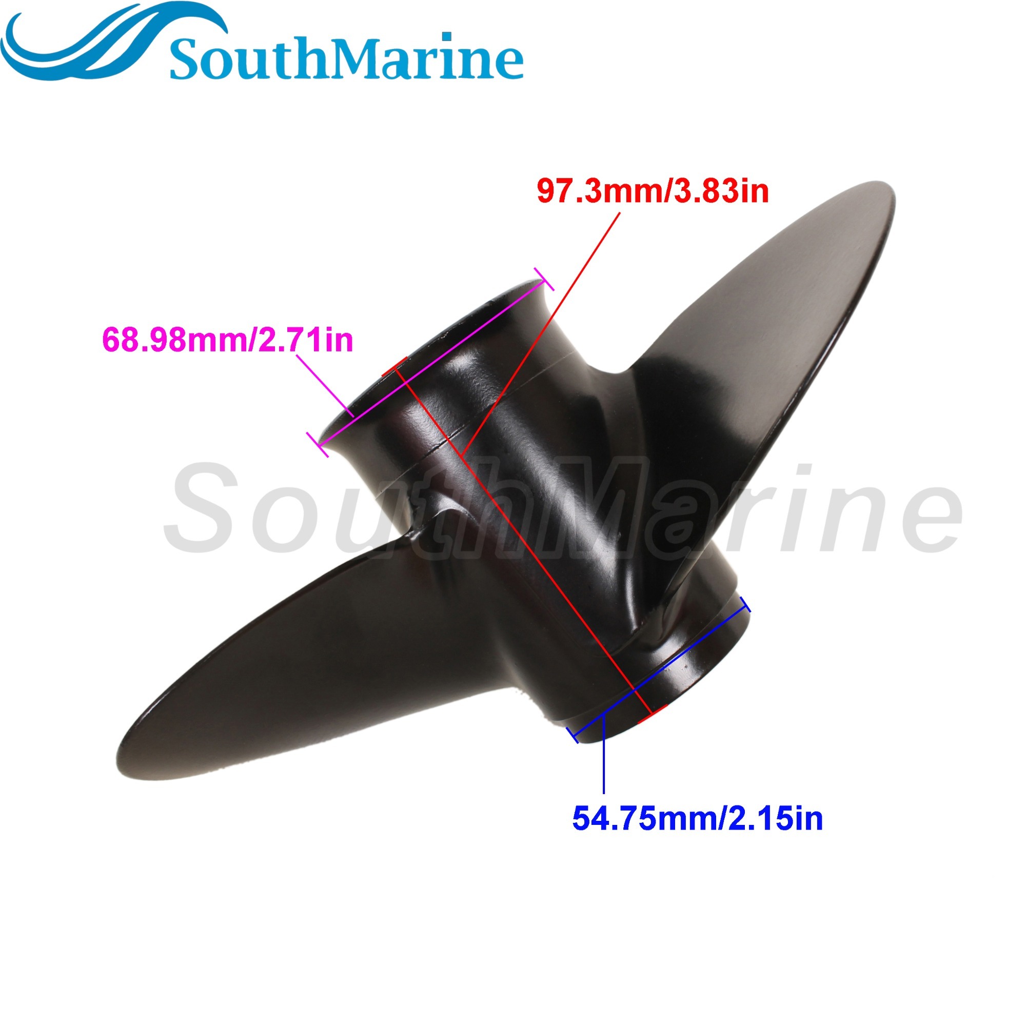 Boat Engine 8.9x9.5 3B2B64519-1 3B2B645191 Propeller for Tohatsu Nissan 8HP 9.8HP NSF MFS8/9.8 / 48-897620A10 for Mercury Marine