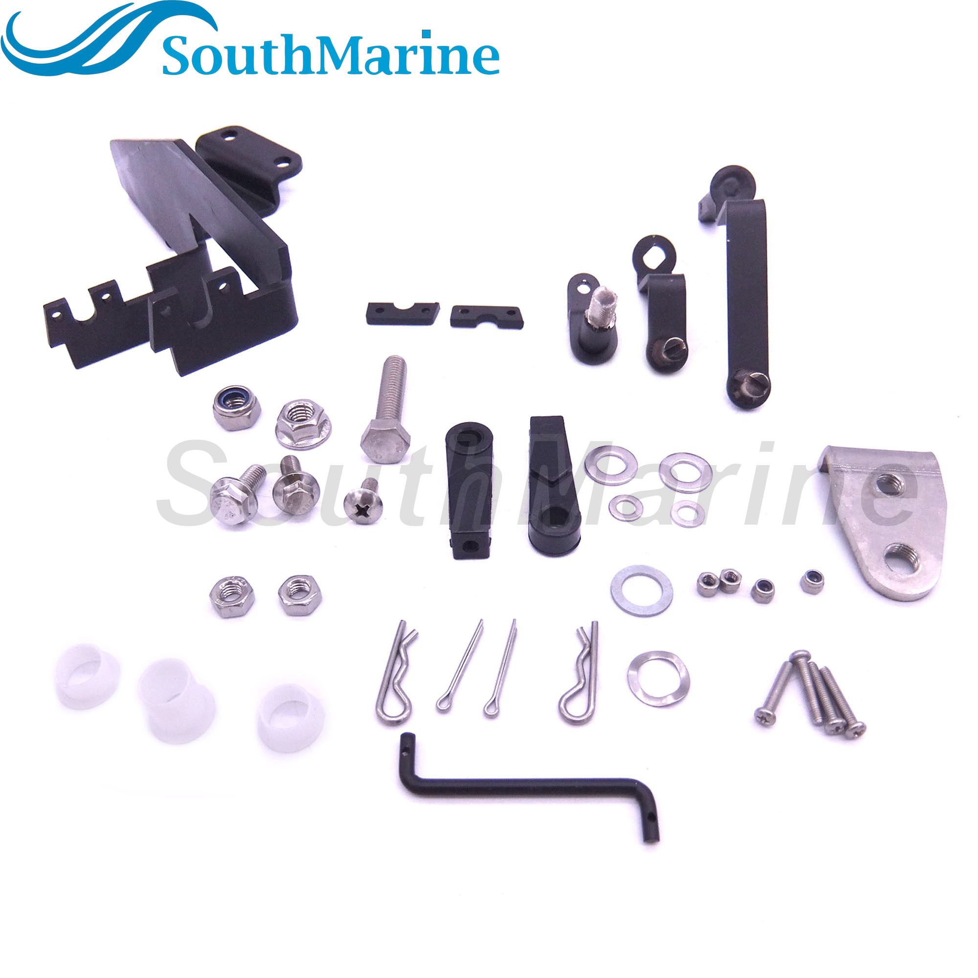 Outboard Engine 63V-48501-00 Remote Control Attachment Kit for Yamaha Outboard Parsun 9.9HP 15HP Boat Motor