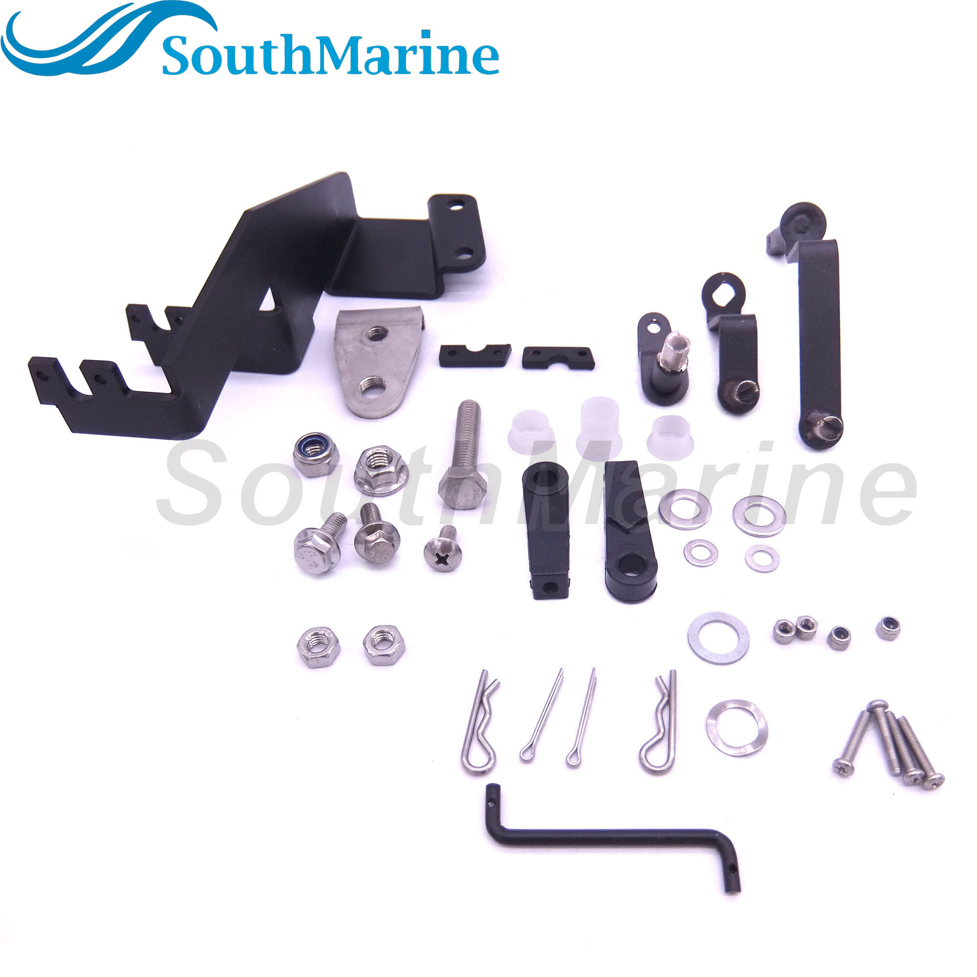 Outboard Engine 63V-48501-00 Remote Control Attachment Kit for Yamaha Outboard Parsun 9.9HP 15HP Boat Motor