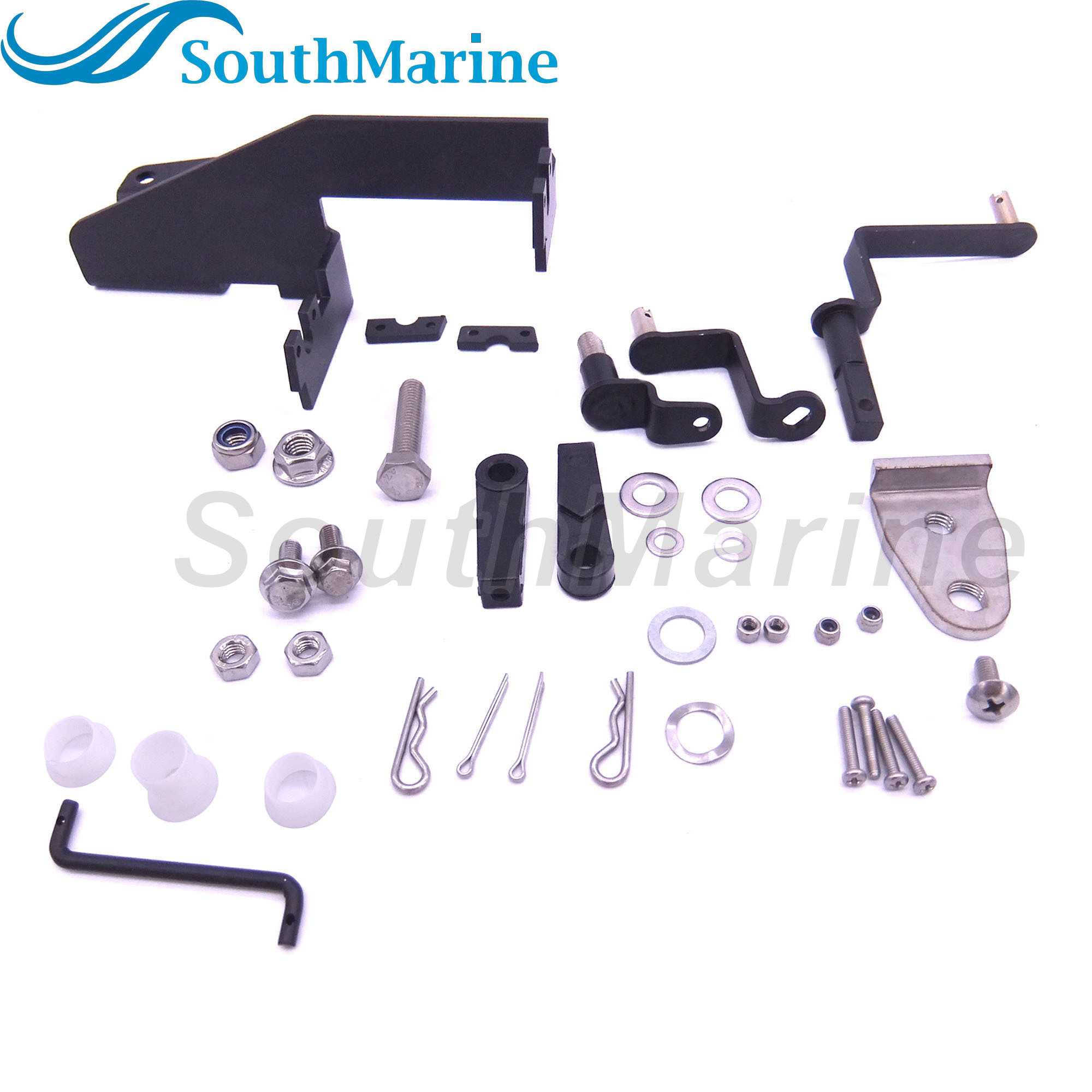 Outboard Engine 63V-48501-00 Remote Control Attachment Kit for Yamaha Outboard Parsun 9.9HP 15HP Boat Motor