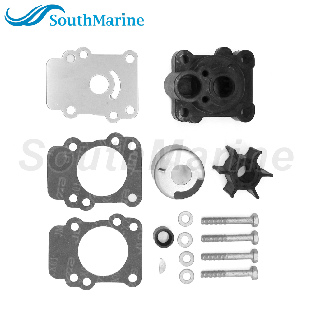 Boat Motor 682-W0078-00 682-W0078-01 682-W0078-A1 Water Pump Repair Kit with Housing for Yamaha 9.9HP 15HP F9.9 FT9.9 T9.9 15C Outboard Engine, 18-314