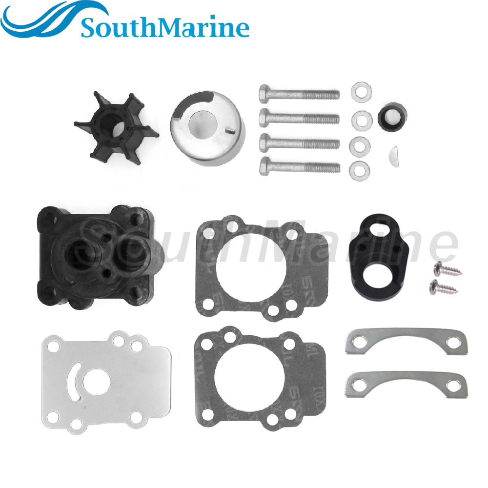 Boat Motor 682-W0078-00 682-W0078-01 682-W0078-A1 Water Pump Repair Kit with Housing for Yamaha 9.9HP 15HP F9.9 FT9.9 T9.9 15C Outboard Engine, 18-314