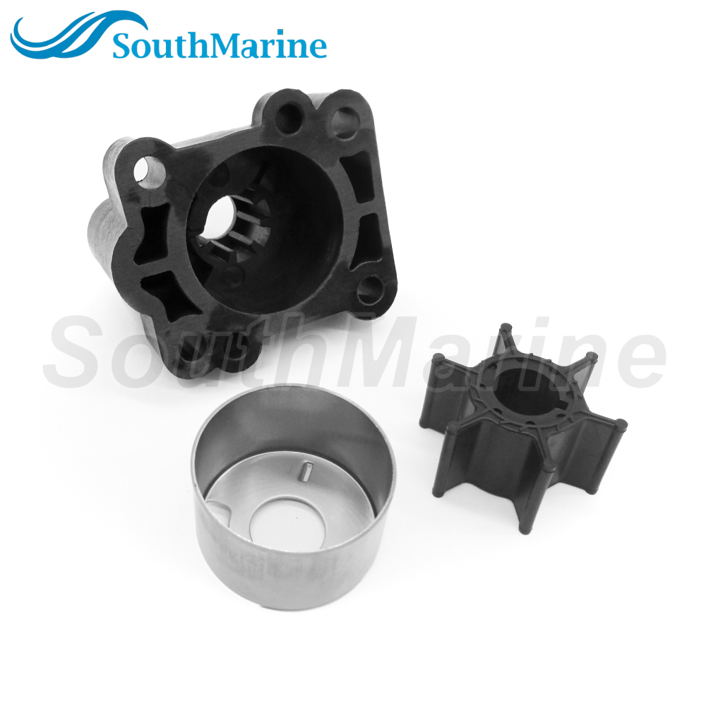 Boat Motor 682-W0078-00 682-W0078-01 682-W0078-A1 Water Pump Repair Kit with Housing for Yamaha 9.9HP 15HP F9.9 FT9.9 T9.9 15C Outboard Engine, 18-314