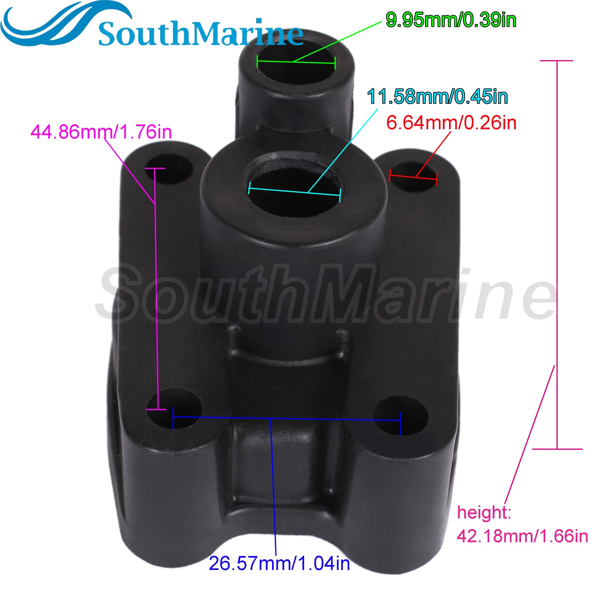 Boat Engine 6E0-44311-01 6E0-44311-00 F4-03000019 Water Pump Housing for Yamaha Parsun HDX Hidea Powertec 4HP 5HP