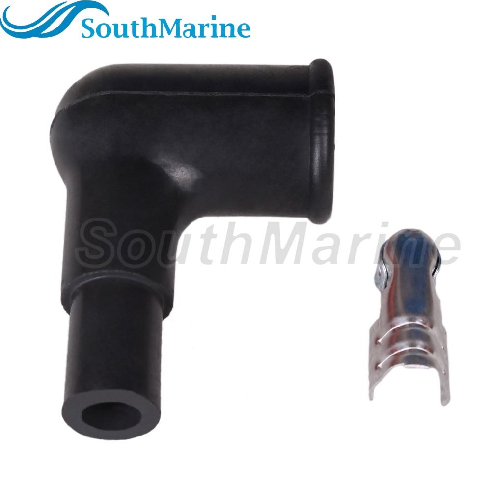 Boat Engine 663-82370-00 663-82370-01 Spark Plug Cap Cover w/Resistance for Yamaha 4HP-200HP Outboard Engine