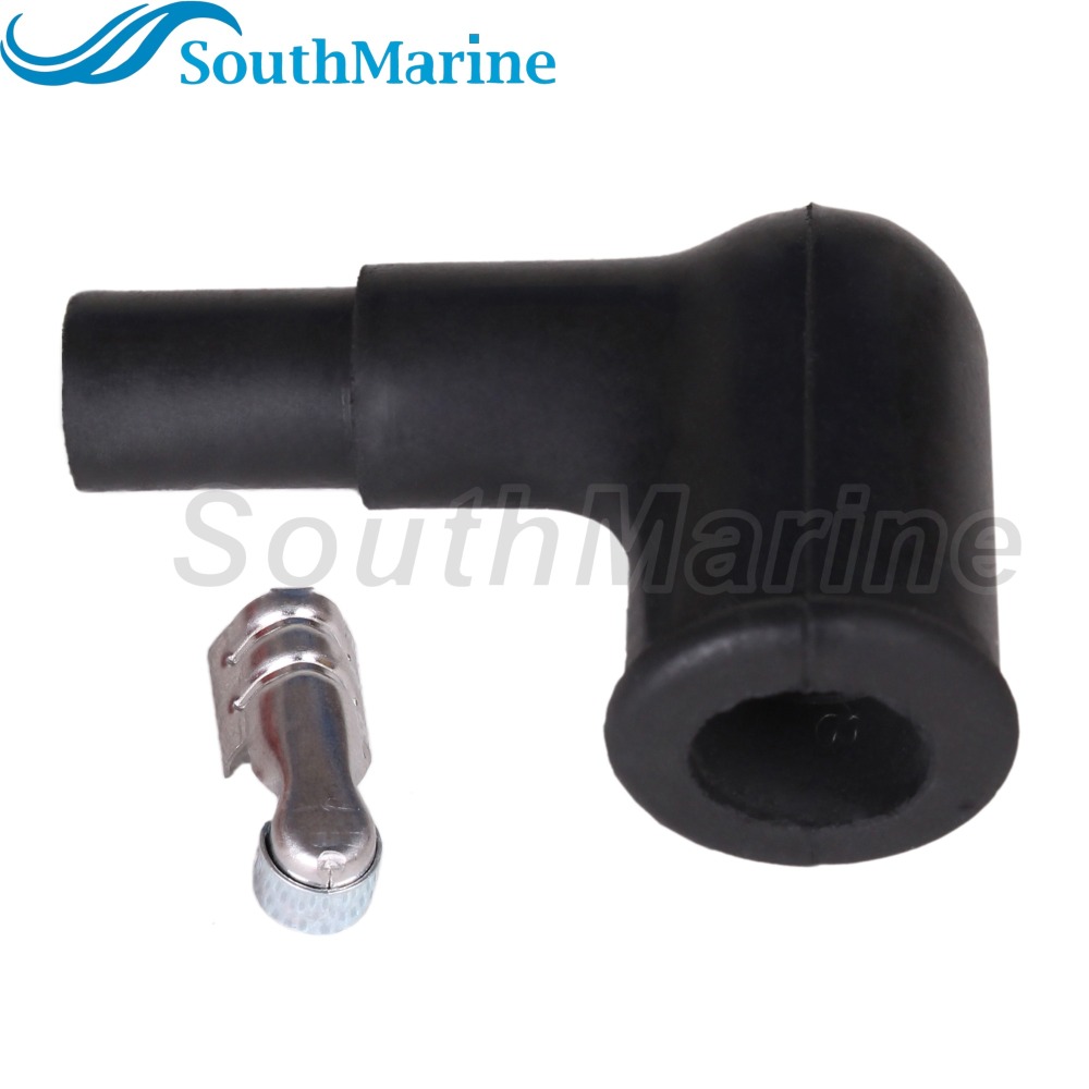 Boat Engine 663-82370-00 663-82370-01 Spark Plug Cap Cover w/Resistance for Yamaha 4HP-200HP Outboard Engine