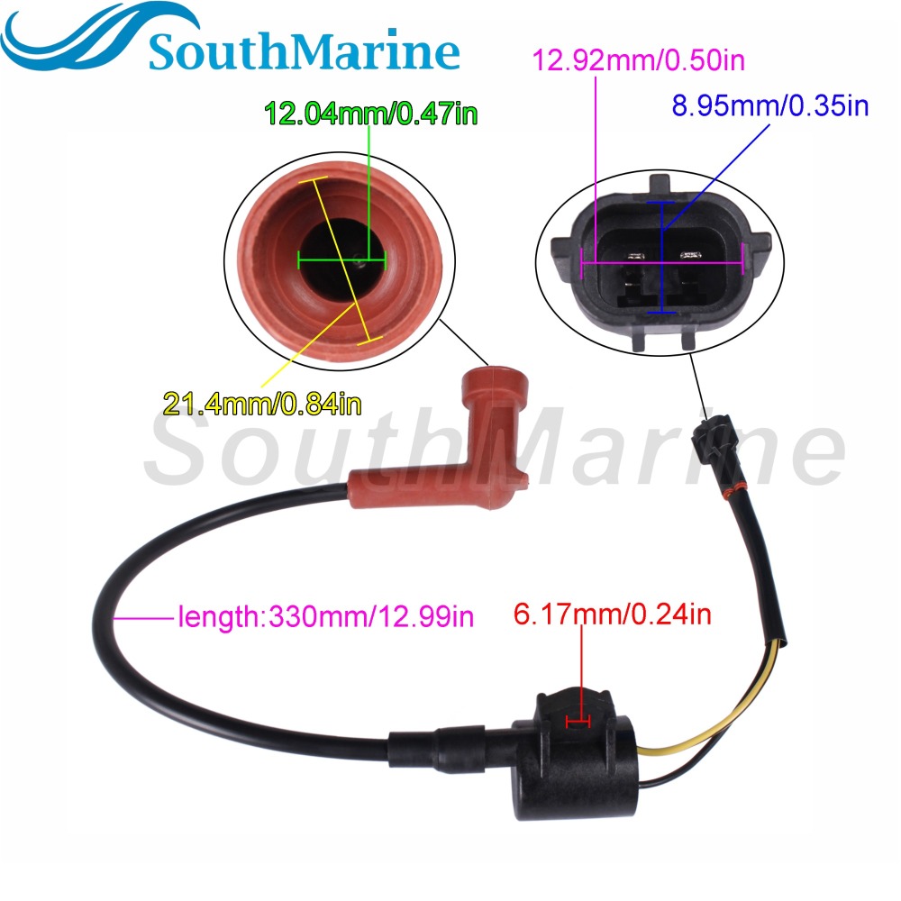 Boat Engine 339-858942T1 Ignition Coil for Mercury Quicksilver Mariner Ouboard Motor 30HP 40HP