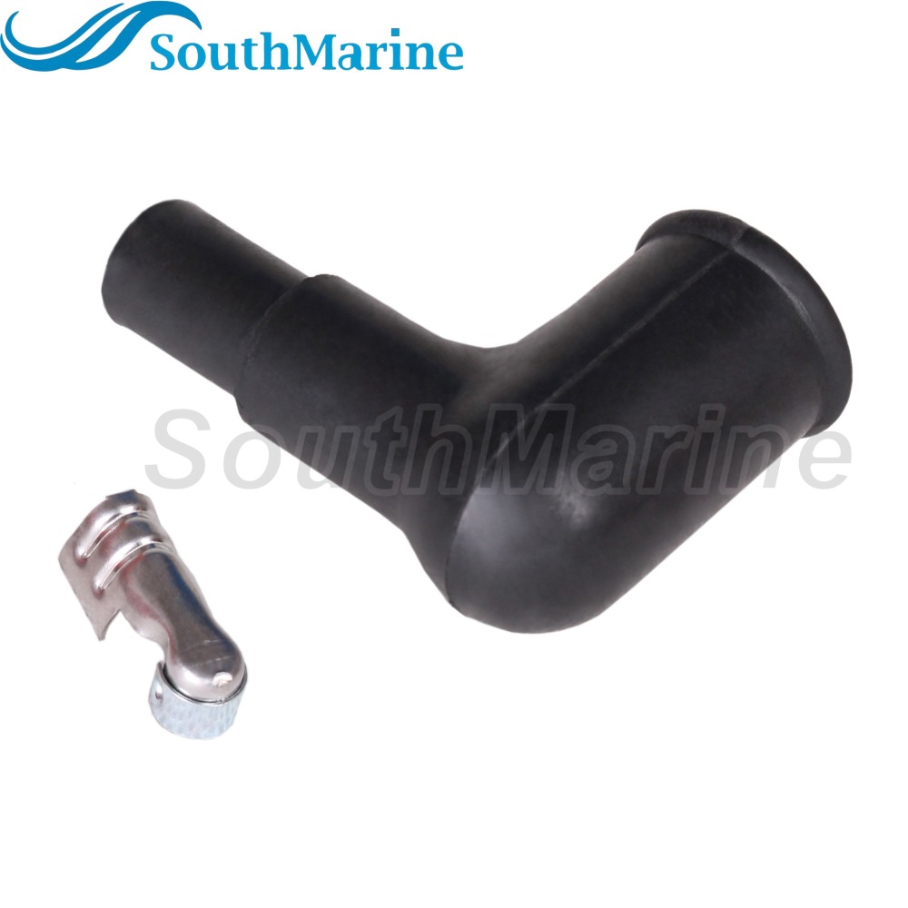 Boat Engine 663-82370-00 663-82370-01 Spark Plug Cap Cover w/Resistance for Yamaha 4HP-200HP Outboard Engine