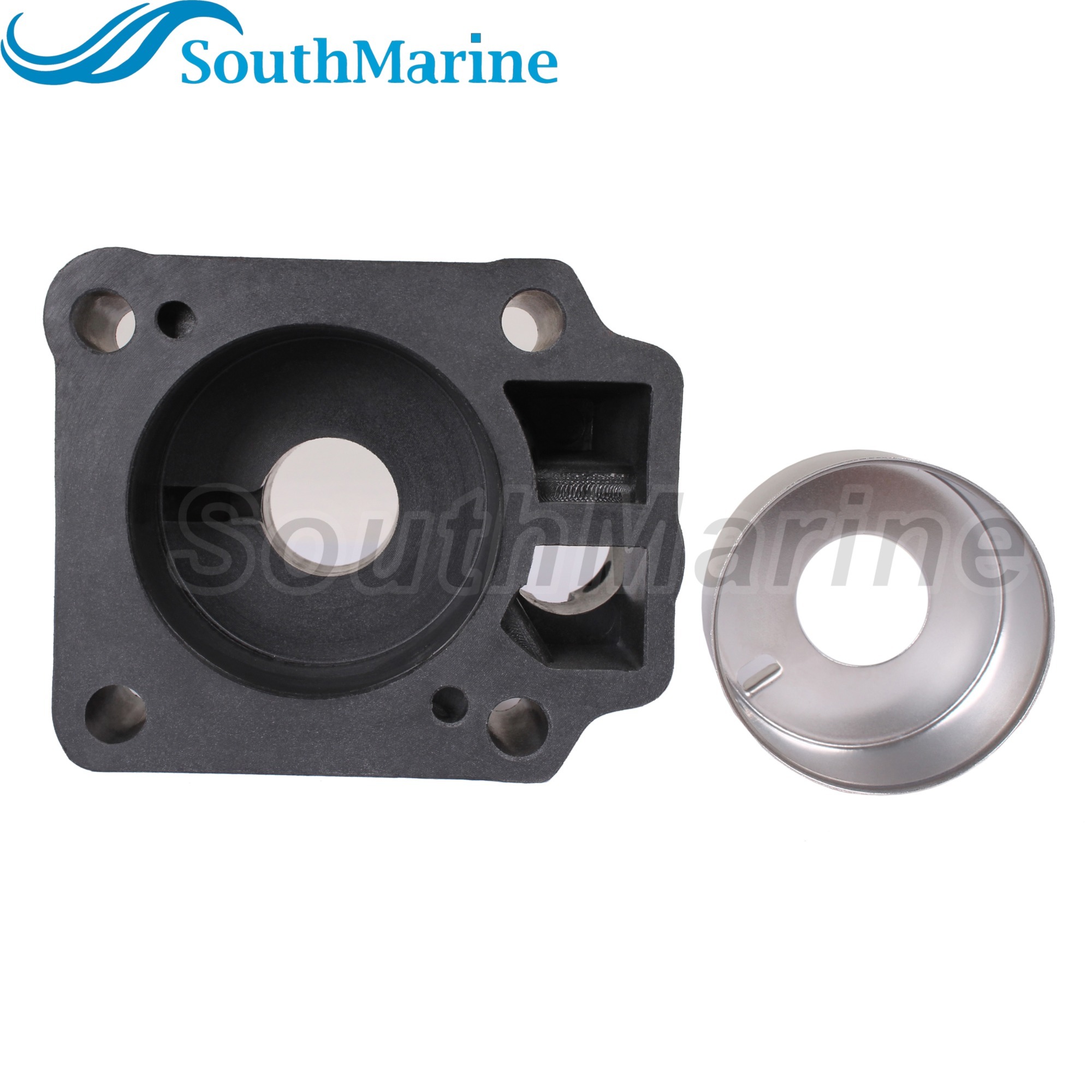 Boat Engine 348-65016-0 348-65016-1 348650161/0 Water Pump Case Housing w/Liner 348-65011-0 for Tohatsu Nissan 25HP 30HP 40HP